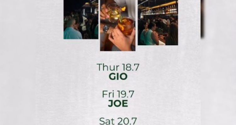 July 18 19 20 21 Events at Laho Rooftop