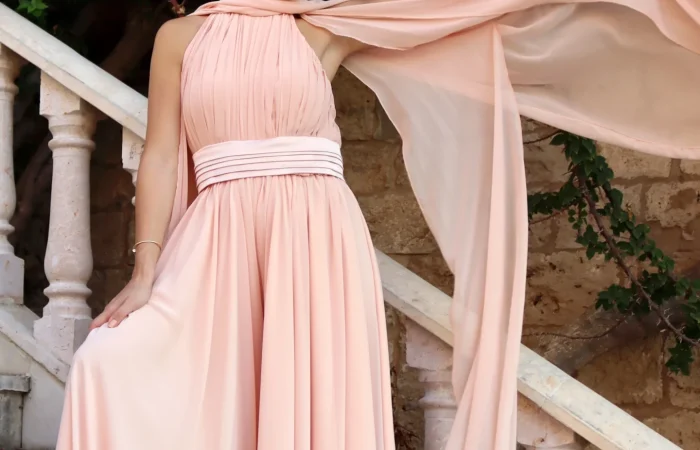 MAK Couture pink dress