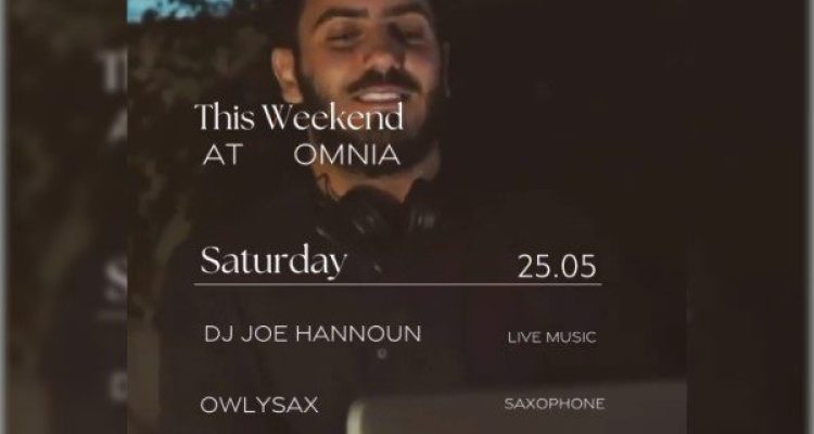 May 25 event at Omnia Batroun
