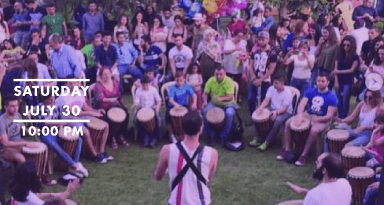 Walkabout Drum Circle at Vine Wine Bar