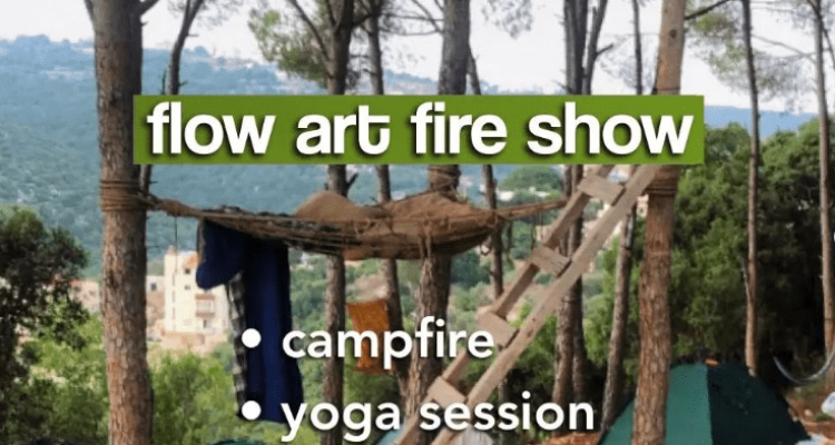 Flow Art Fire Show and Yoga Session at SnawBar