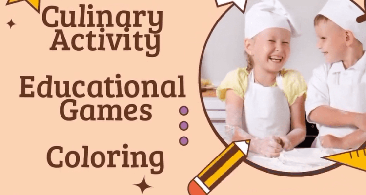 Culinary activity, Educational games, and Coloring at Kids Factory