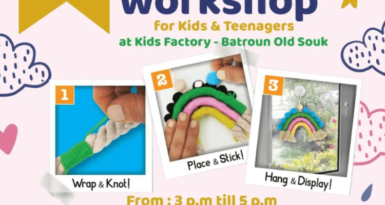 Macrame workshop at Kids Factory