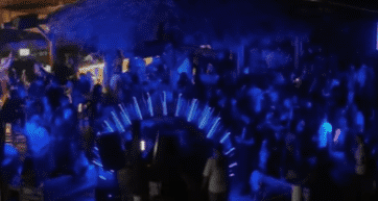 Dj Gio with a Fire Works Show at Ile