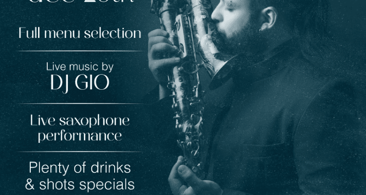 Live Saxophone Performance and Dj Gio at Omnia bistro bar, event post