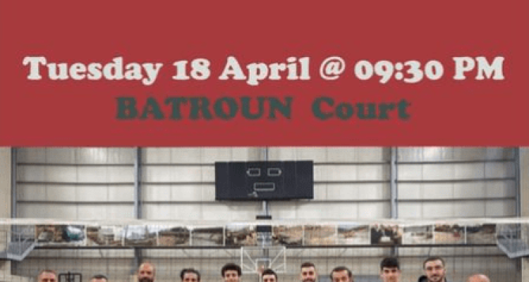 Batroun vs Zahra Vollyball Game