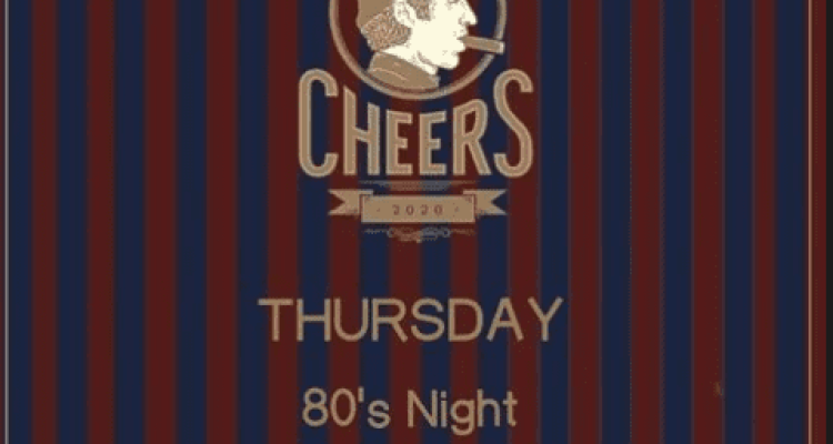 80's night with Dj Undertaker at Cheers