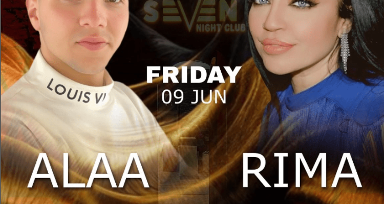 Rima Chehade and Alaa Al Amir at Seven Night Club