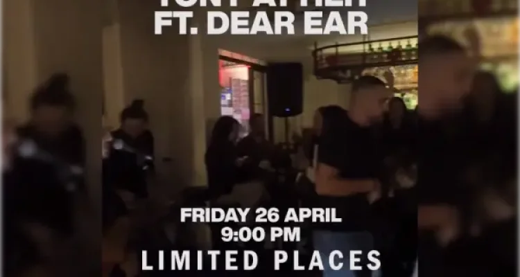 Tony Attieh Dear Ear Aprill 26, event post