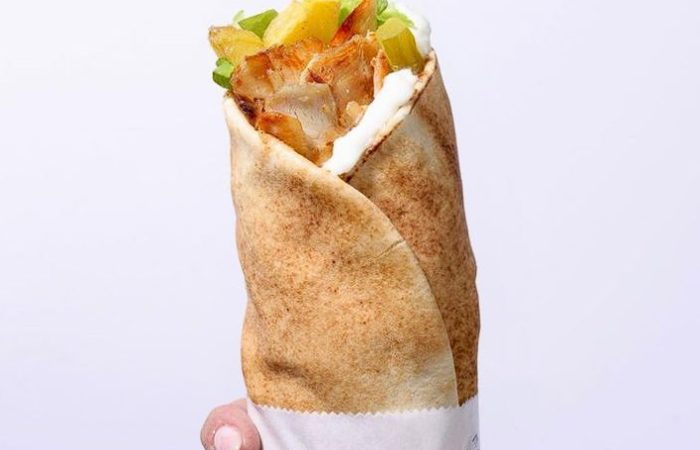 Machewe Express, image of chicken Shawarma sandwich